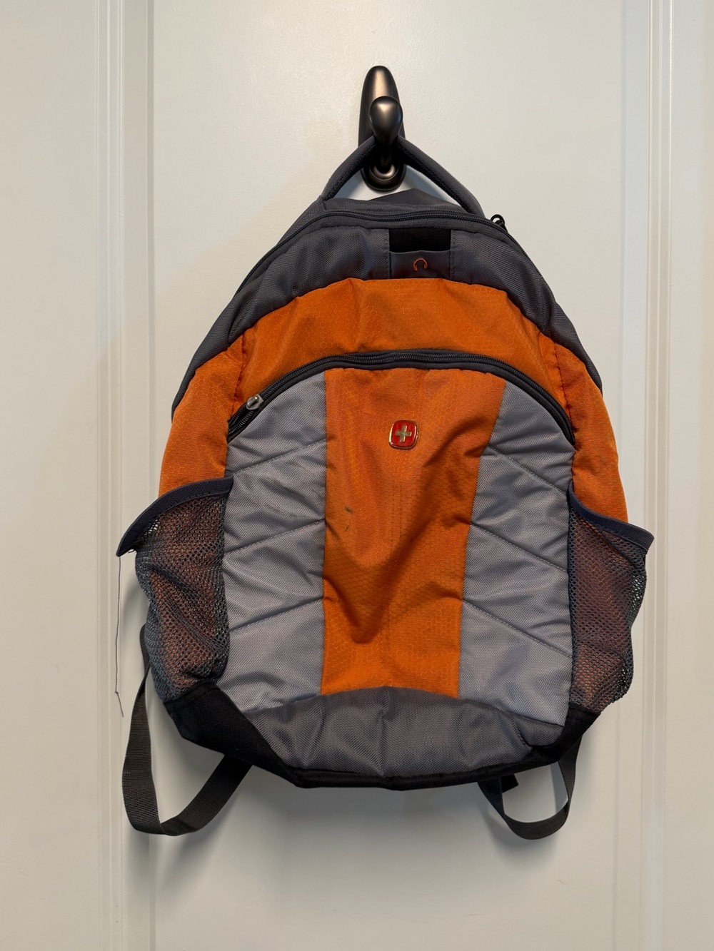 SwissGear Orange & Gray Comfort Fit Laptop Backpack Travel School Bag
